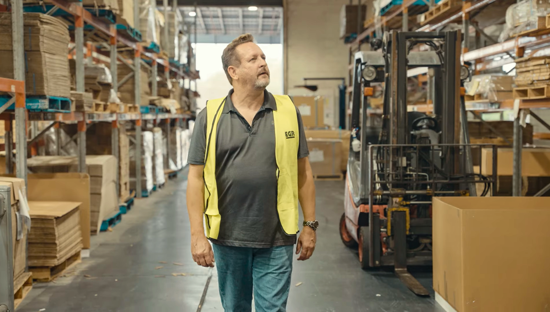 EGR Group warehouse team member
